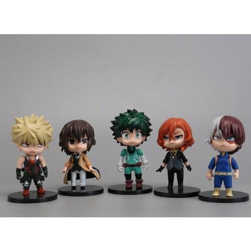 5pcs/lot Anime my hero academia action figure Bungou Stray Dogs PVC stand model toy gift