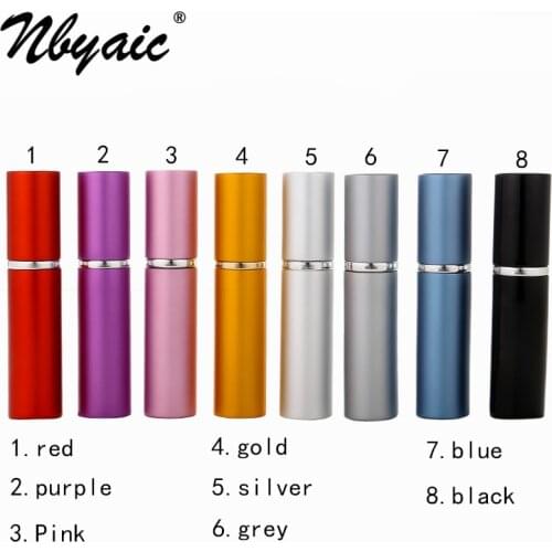 Nbyaic perfume bottle bottling, 5ml portable high end sample glass, empty bottle dispenser, travel small spray bottle