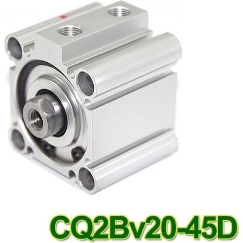 CQ2B 20-45D SMC Type CQ2B series CQ2B20-45 20mm bore 45mm stroke Double Action thin Pneumatic Compact Cylinder high quality