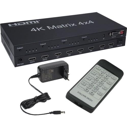 HDMI Matrix 4K 2K 3D 1080P HDMI 2.0 Matrix 4X4 Switch Splitter Converter 6X2 Matrix HDMI Switch Splitter 4X2