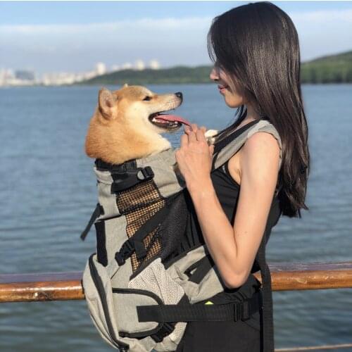 Medium and Large Dog Pocket Corgi French Bulldog Shiba Inu Large Capacity Multifunctional Backpack Dog Bags Dog Accessories