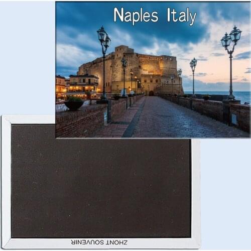 Fortress on the waterfront in Naples Italy Fridge Magnetic 24300