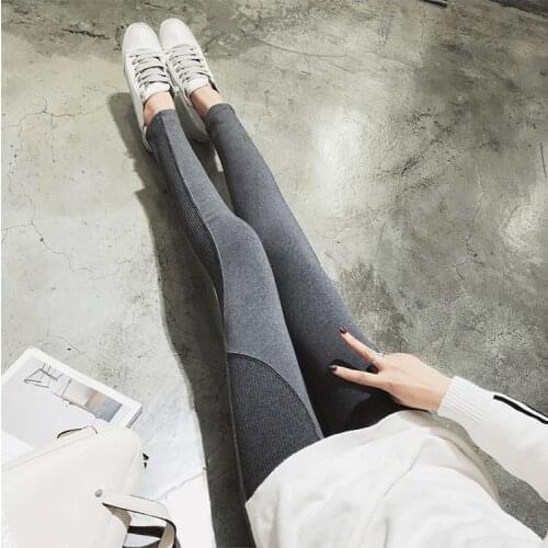 Timis Li Women Leggings Fit Solid Casual Color High Waist Patch work Leggins Push Up Elastic Workout Push Up Fitness Legings
