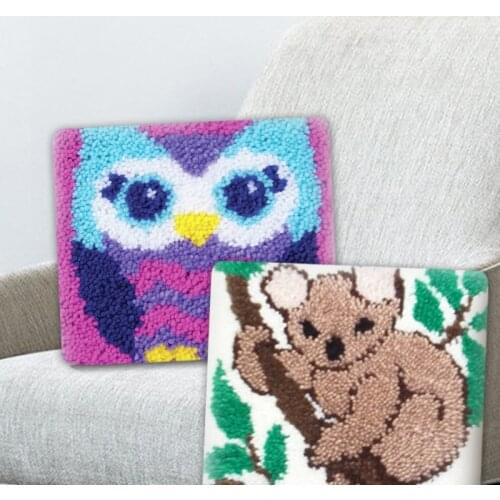 Creative Carpet Latch Hook Rug Kit Practical Embroidered Material Package DIY Craft Segment Embroidery For Sofa Cushion Carpet