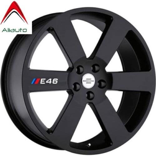 Aliauto 4 X Car Tires & Rim Sticker Decal Accessories for BMW 1 3 5 Series X1 X3 X5 X6 M3 M5 E30 E34 E36 E39 E46 E60 E90