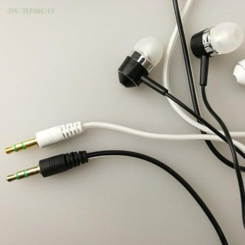 3.5mm Good quality earphones Transparent earbud 1.2m Suit all 3.5 audio equipment for Android phone for Tourism 100pcs/lot