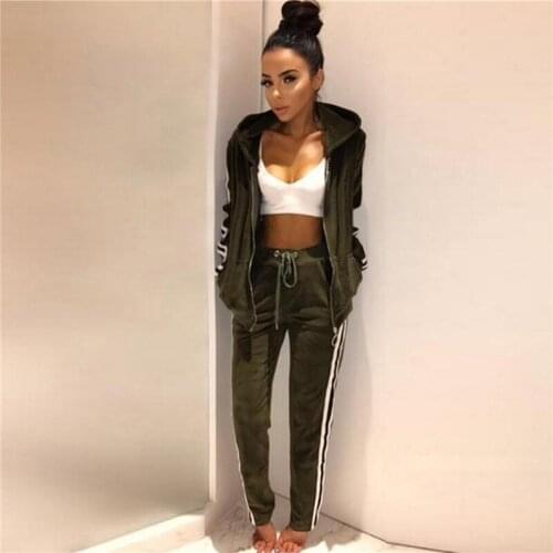 Autumn Velvet Tracksuit Women Sets Winter 2 Piece Set Women Sweat Suit Plus Size Sweatshirt Two Piece Outfits Ladies