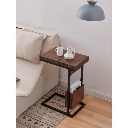 Sofa Side Table, Movable Bedside Table, C-shaped Side Table, Creative Bedside Table With Usb Charging Device, Small Coffee Table