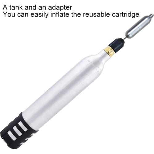 Professional Soda Water Siphon 0.6L Aluminum Tank CO2 Sparkle Soda Rechargeable Paintball Pistol Mag Sodastream Fizzy Drink