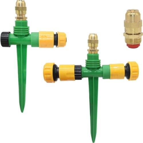 1/2" Brass garden watering sprinklers support adjustable garden water sprinklers Garden Lawn Irrigaiton Watering 1pcs