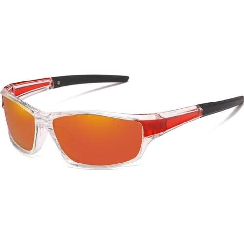 Glitztxunk Polarized Sunglasses Mens New Driving Sports Sun Glasses For Men Women Square Color Mirror Luxury Brand Designer