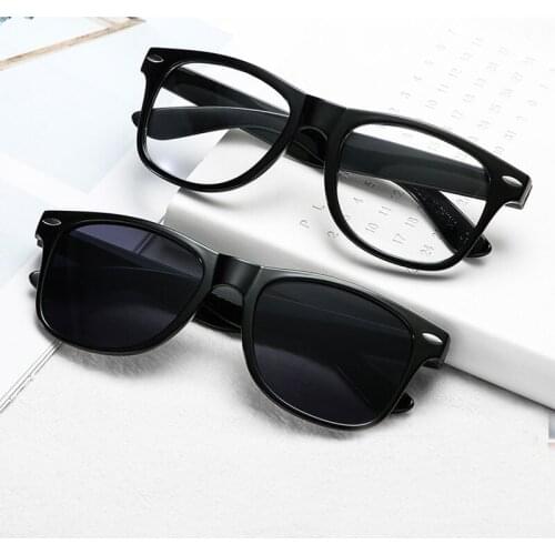 Transparent Clean Lens Women Sunglasses Girls Vintage Sun Glasses PC Frame Female Eyeglasses Cute Shades Trend Men Eyewear