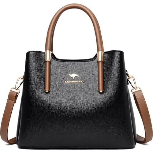 Leather Casual Crossbody Bags for Women 2020 Ladies Luxury Designer Tote Handbag Top-Handle High Quality Shoulder Bag Sac A Main