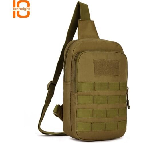 TENNEIGHT Outdoor Sport chest bag Nylon Tactical backpack Climbing Hiking Crossbody travel Messenger bag 9.7 Inch iPad Bag