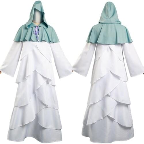 The Promised Neverland Yakusoku no Neverland Mujika Cosplay Costume Robe Cloak Woman Dress Outfits Halloween Carnival Suit