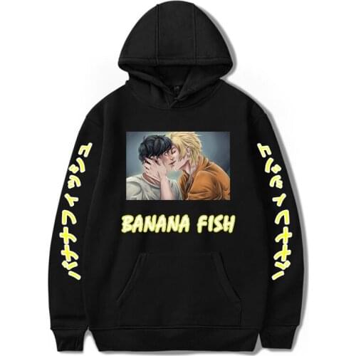 Anime Banana Fish Men/Women Hoodie Ash Lynx Printed Harajuku Fashion Unisex Sweatshirt Hooded Pullover Streetwear Clothes Coat