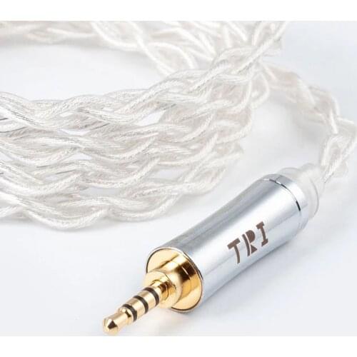 TRI Through 4 Core High Purity 5N Single Crystal Copper Silve with 2Pin/QDC/MMCX/TFZ Connector for KZ ZSX ASX ASF BLON BL-03