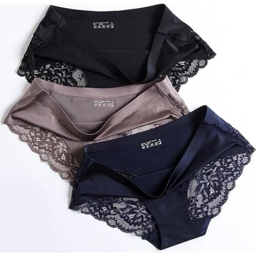 Cotton Crotch Panties Womens Underpants Sexy Seamless Underwear Briefs Pantys Female Soft High Quality Solid Color Lingerie