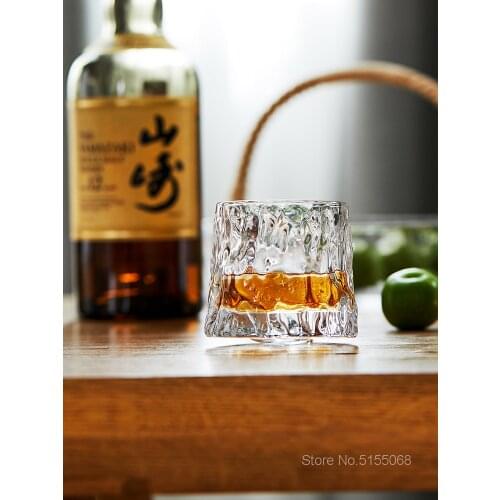 Blossom French Spin Wine Glass Rotate 360 Not Fall Whiskey Glasses Top Whisky XO Chivas Rock Cup Restaurant Desserts Tumbler