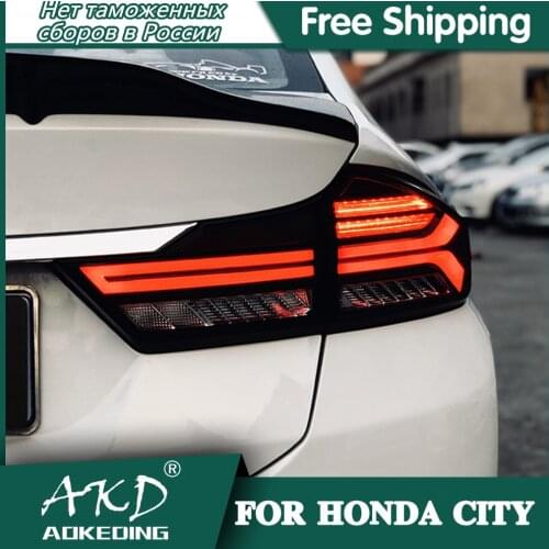 Tail Lamp For Car Honda CITY 2014-2019 Tail Lights Led Fog Lights DRL Daytime Running Lights Tuning Car Accessories