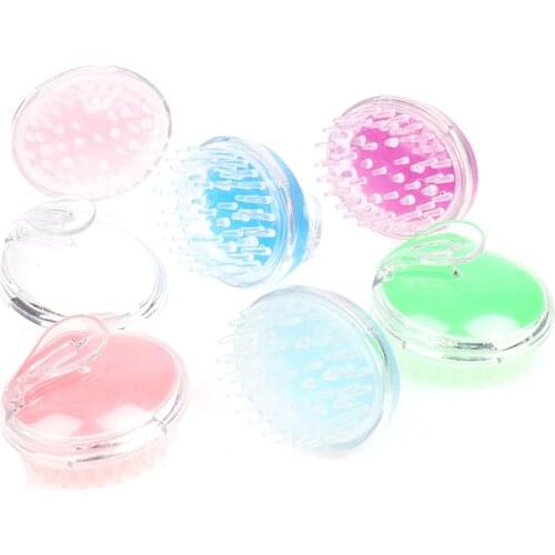 1PCS Handheld Silicone Scalp Shampoo Massage Brush Washing Shower Hair Massager Clean Brush Shower Hair Brush Comb Brush