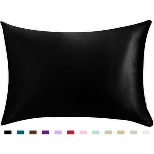 100% Silky Satin Hair Beauty Pillowcase, Standard/Queen 1PC