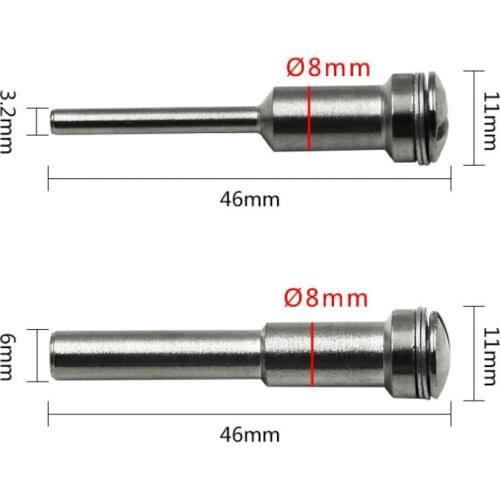 3.2/6mm High Speed Steel Extension Rod Mandrel Dremel Screw Mandrel Shank Cut-off Wheel Dremel Mandrel for Dremel Rotary Tool