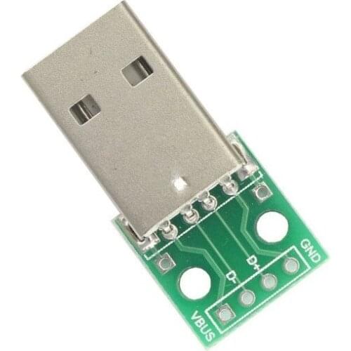 5 pcs USB to DIP Adapter Converter 4 pin for 2.54mm PCB Board Power Supply