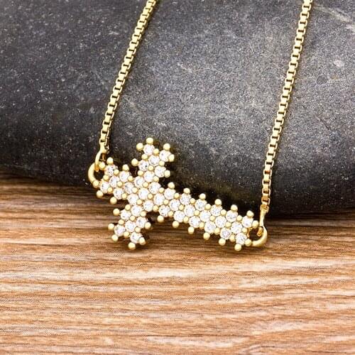 New Trendy Simple Fashion Cross Pendant Long Chain Necklace For Women Men Gold Color CZ Stone Jewelry Christian Ornament Gifts