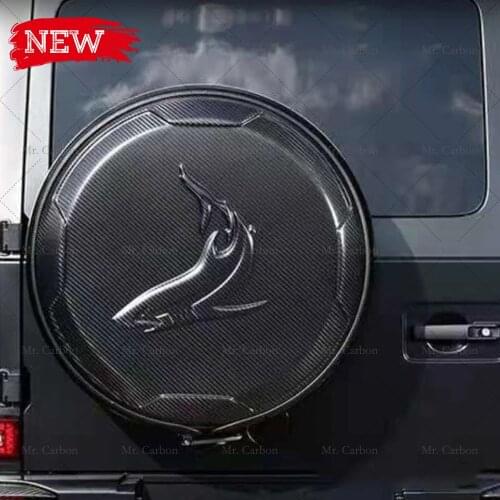 FOR BENZ G-CLASS W464 W463 G63 G350 G500 G55 G400 TOPCAR STYL CARBON FIBER SPARE TIRE COVER FOR W463 W463 CARBON SPARE WHEEL CAP