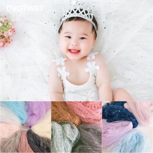 Dvotinst Baby Photography Props Blingbling Mesh Bakcground Blanket Backdrop Fotografia Accessories Studio Shooting Photo Props