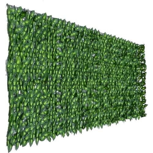 Artificial Leaf Garden Fence Screening Roll UV Fade Protected Privacy Artificial Fence Wall Landscaping Ivy Garden Fence Panel