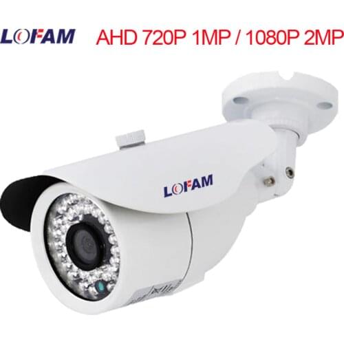 LOFAM Surveillance Camera 720P 1080P AHD Camera Day Night Vision CCTV Camera AHD 1MP 2MP IR Outdoor Waterproof Security Camera