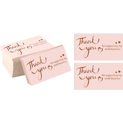 10-50Pcs Thank You Card Thank You For Your Order Card Praise Labels For Small Businesses Decor For Small Shop Gift Packet 9X5cm
