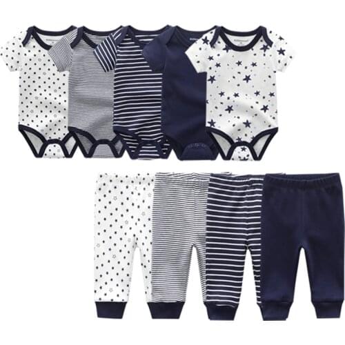 Summer Baby bodysuits Cotton Infant short Sleeve Jumpsuits Boy Girl Newborn pants Baby Clothes set ropa bebe clothing