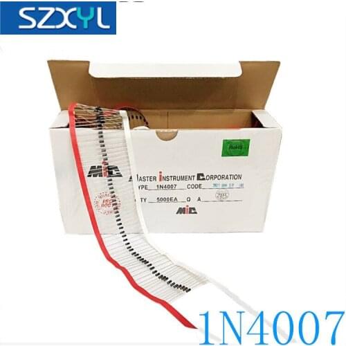 1N4007 tape rectifier diode, rectifier diode length 58mm electronic components