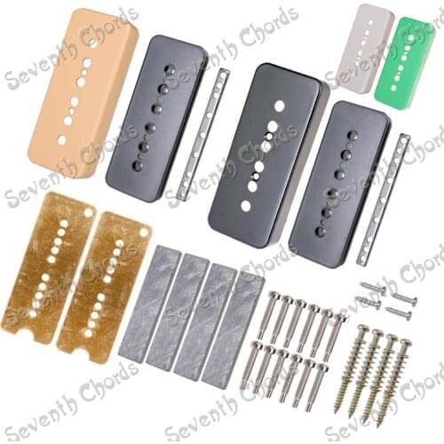 A Set N&B Single Coil P 90 Soapbar P90 Soap bar Pickup Humbucker Kits Producing Accessories /Bobbins/Brass Baseplate/Bar Magnet