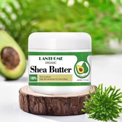 Lanthome Shea Butter Whitening Moisturizing Skin Rejuvenation Anti-cellulite Treatment Acne Sea Salt Exfoliating 50g