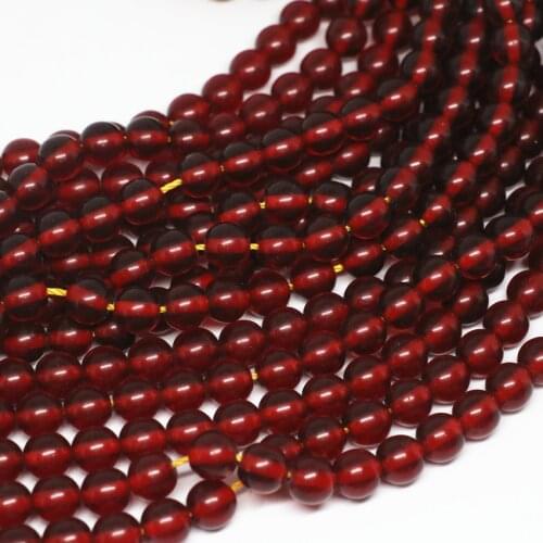 Dark red resin beeswax 5mm 6mm 8mm 10mm beautiful loose round beads diy special Jewelry B40