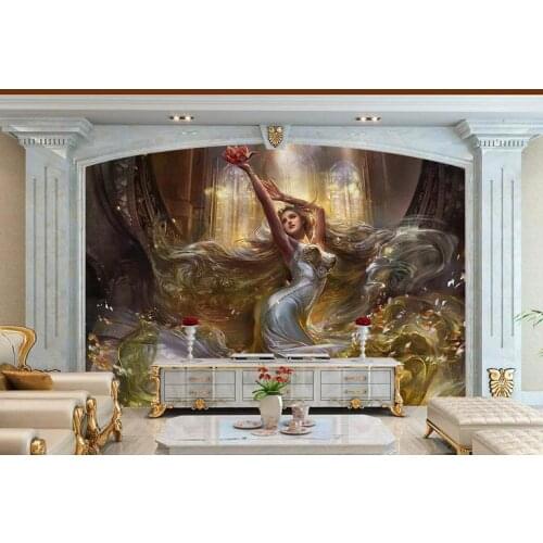 Custom 3d photo wallpaper 3d wall murals wallpaper Western classical dance beauty TV setting wall 3d living room wall decoration