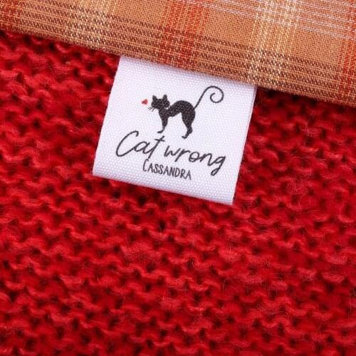 Custom Text, Personalised Cotton Fabric, Fold Labels,Fabric Tags, Sewing Labels, Name Tags, Sewing Gift (MD2105)