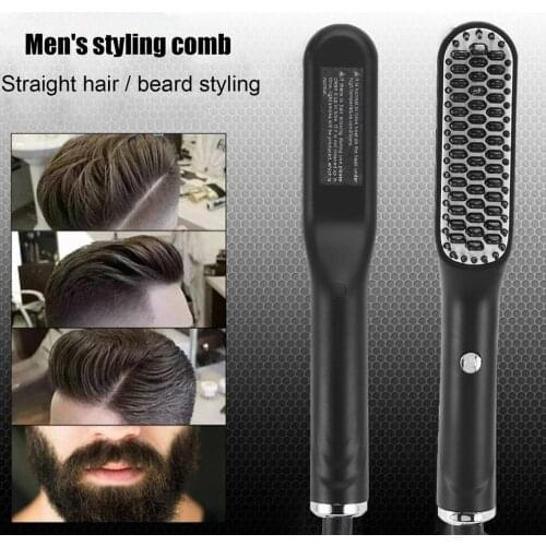 Portable Multifunctional Styling Comb Straight Hair Comb Beard Comb Hot Air Comb Triple Straight Hair Splint