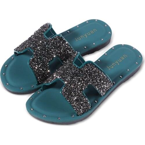 Women Peep Toe Casual Slippers Female Flip Flops Ladies Slides Rome Beach Sandals 2021 Summer New Style Shoes White Black Green