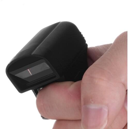 Mini Wireless Bluetooth Finger scanner wearable 2d ring barcode scanner pdf417qr reader