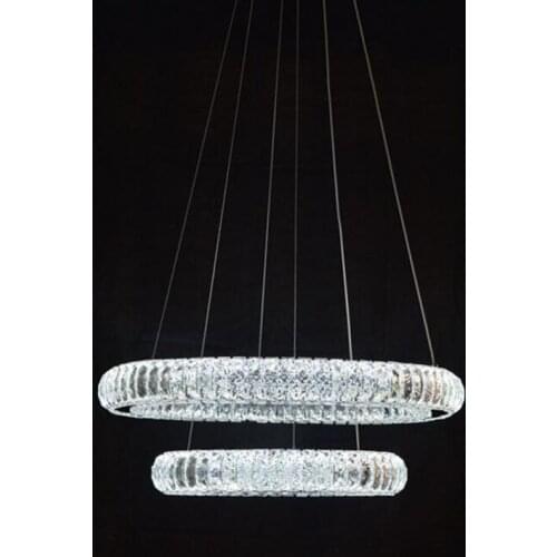 Led crystal chandelier indoor lighting living room kitchen lighting led home lighting fixture crystal lamps round fixture led