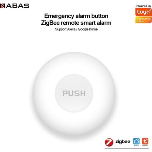 NABAS Tuya Smart Water Leak Sensor Flood Security Remote Alarm Detector Zigbee Wireless Waterproof Detection Smart Home