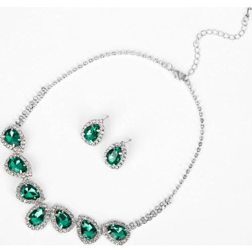 YFJEWE Fashion Brief necklace bridal jewelry accessories formal dress cheongsam chain Necklace Earring sets 2 Color #N168