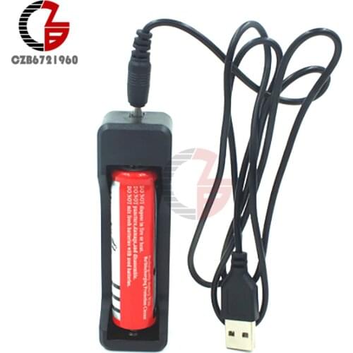 USB 18650 Lithium Battery Charger Li-ion Lipo Battery Charging Box Holder