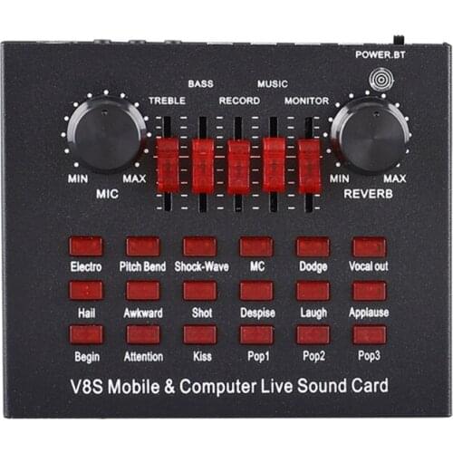 Sound Card Bluetooth-compatible Live Broadcast Equipment Web Live Entertainment