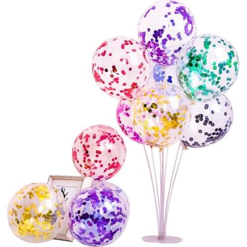 1/5pc 12inch Confetti Latex Balloon Balloon Romantic Wedding Decoration Gold Clear Confetti Balloons Birthday Party Supplies@3